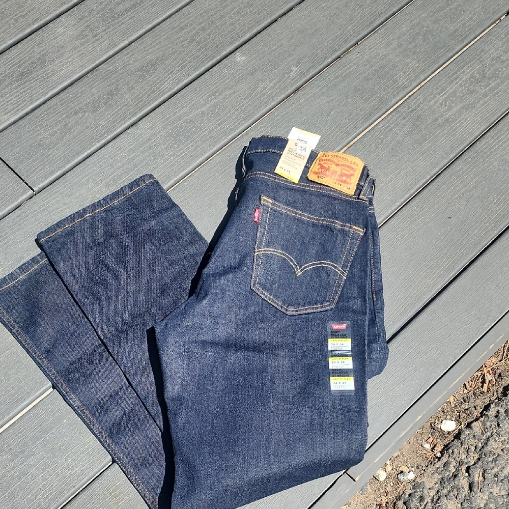 Levi's Blue Straight Jeans Classic Fit